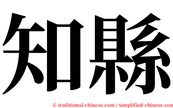 知縣 serif font