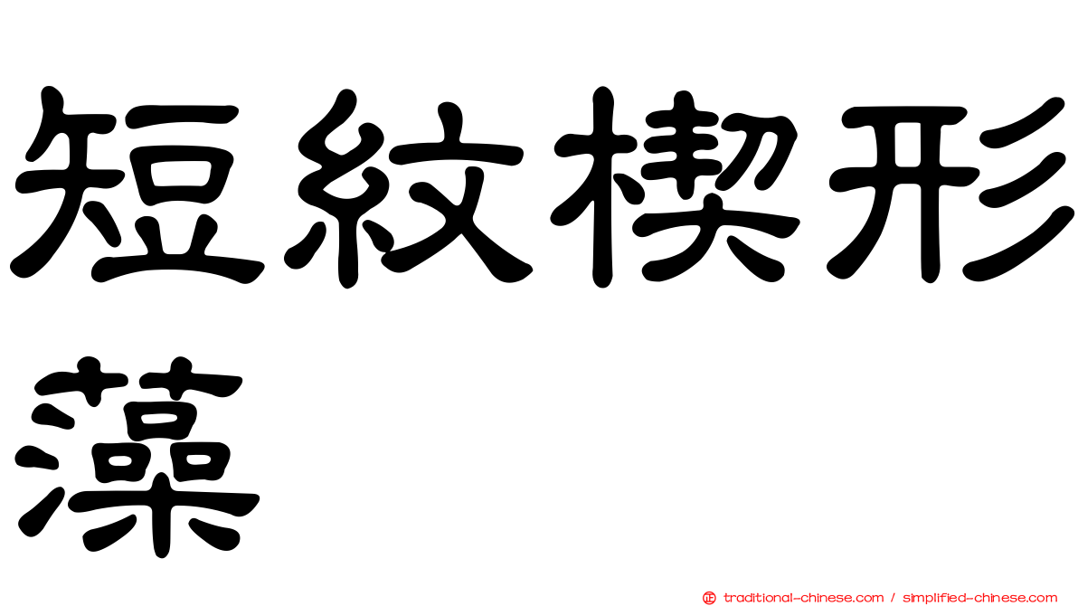 短紋楔形藻