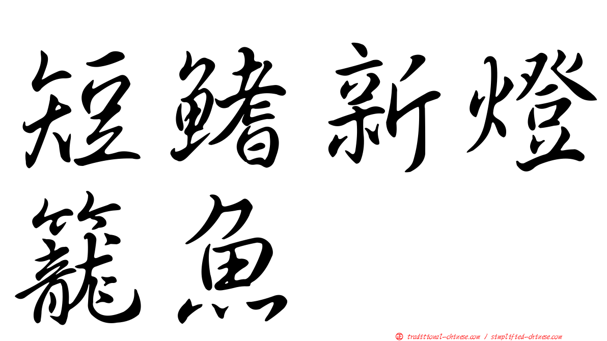 短鰭新燈籠魚