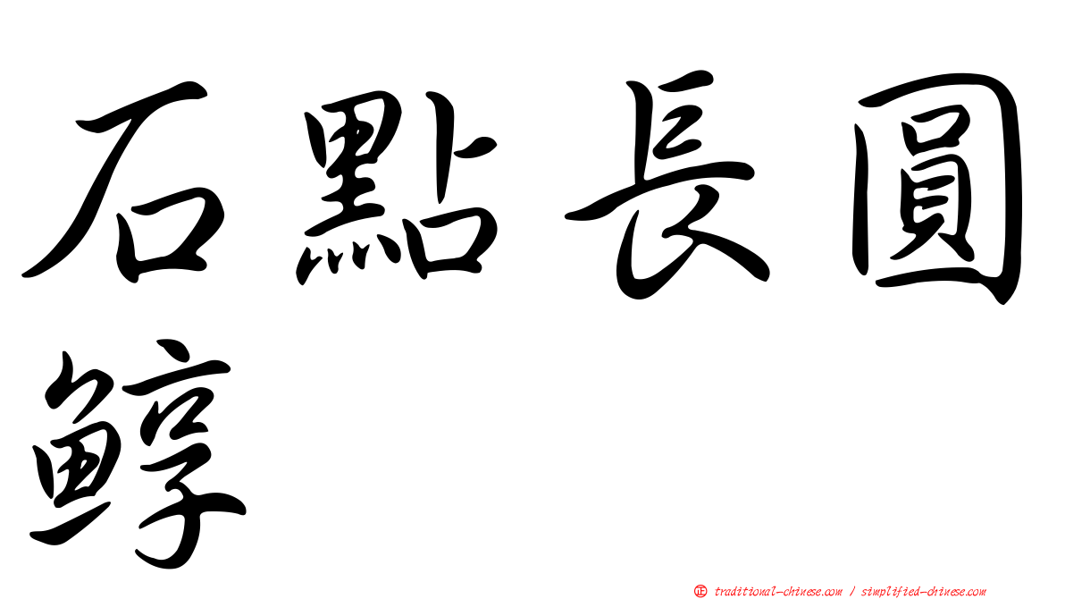 石點長圓鯙