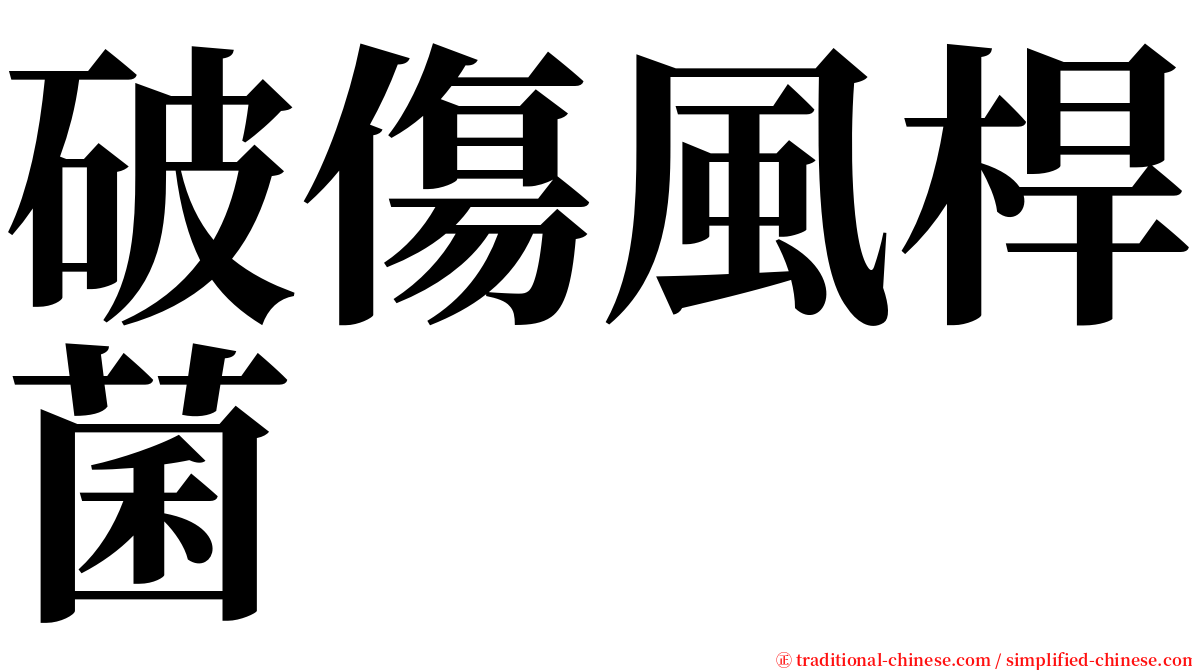 破傷風桿菌 serif font