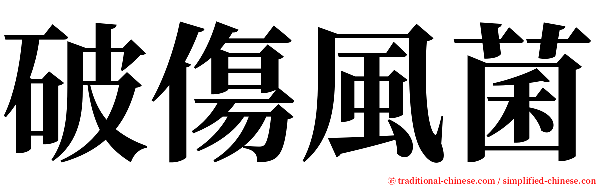 破傷風菌 serif font
