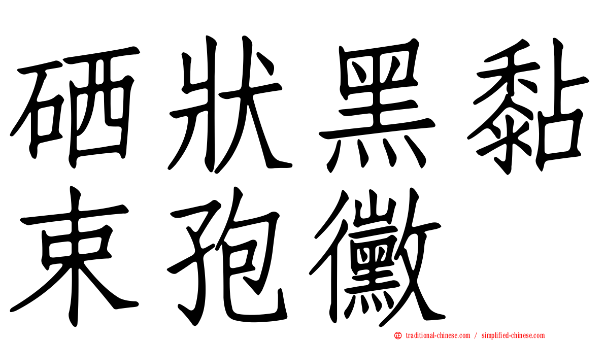 硒狀黑黏束孢黴