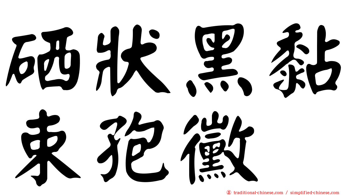 硒狀黑黏束孢黴