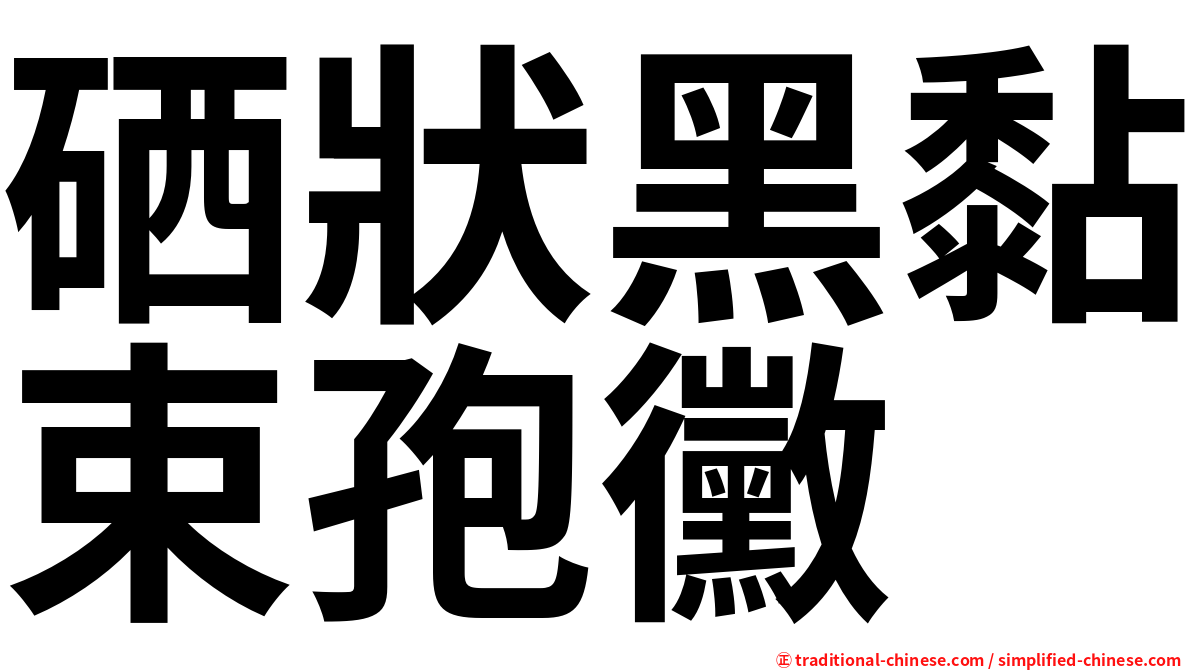 硒狀黑黏束孢黴