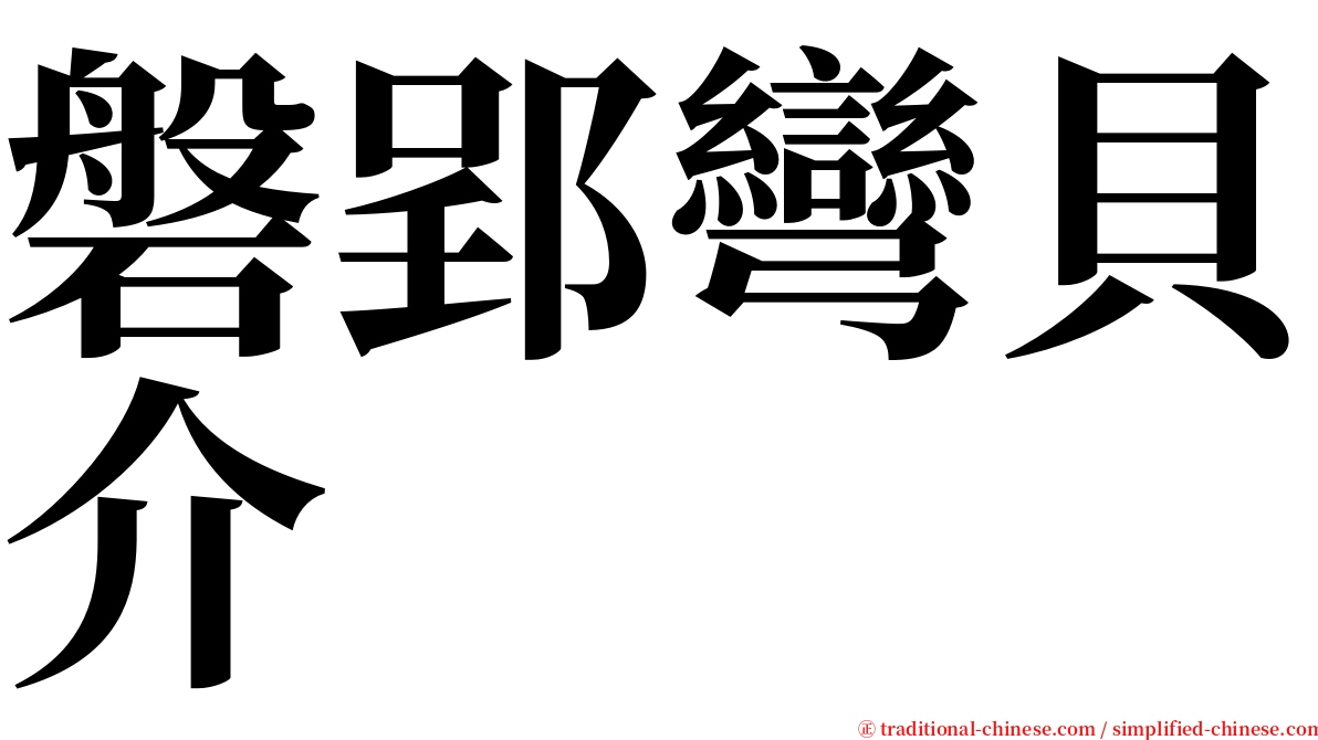 磐郢彎貝介 serif font