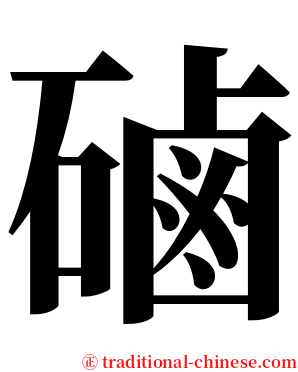 磠 serif font