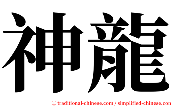神龍 serif font