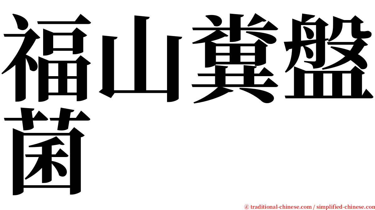 福山糞盤菌 serif font