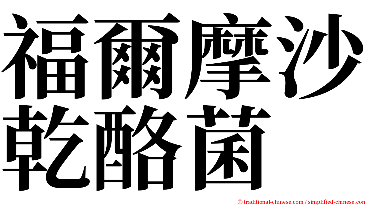 福爾摩沙乾酪菌 serif font