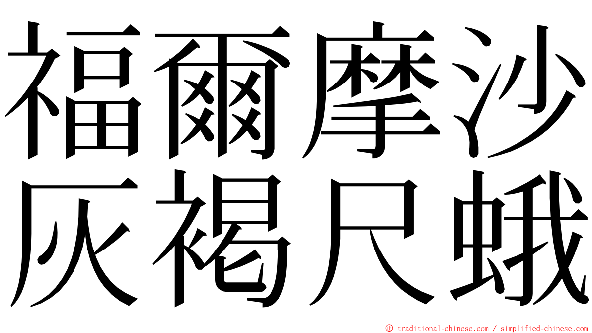 福爾摩沙灰褐尺蛾 ming font