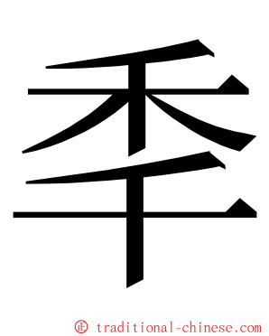 秊 ming font