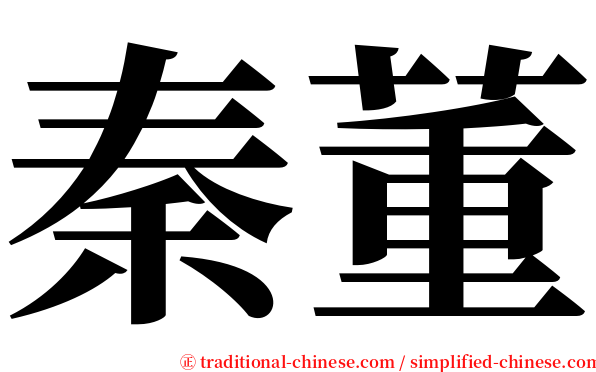 秦董 serif font