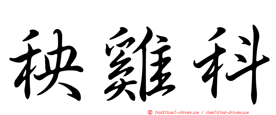 秧雞科