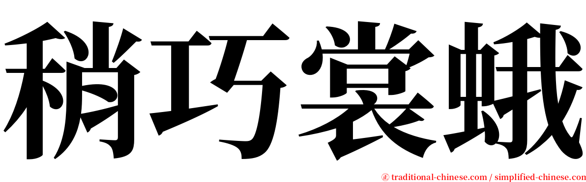 稍巧裳蛾 serif font