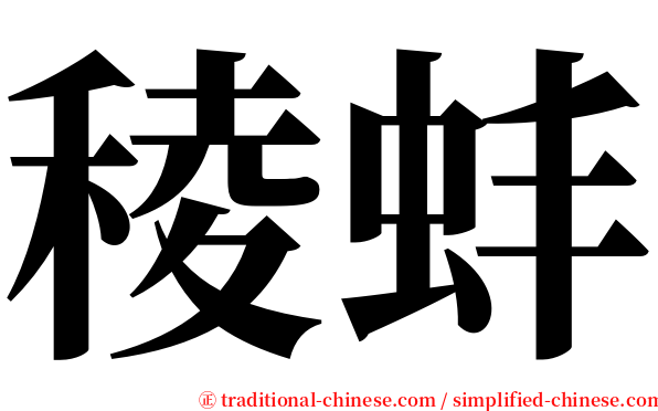 稜蚌 serif font