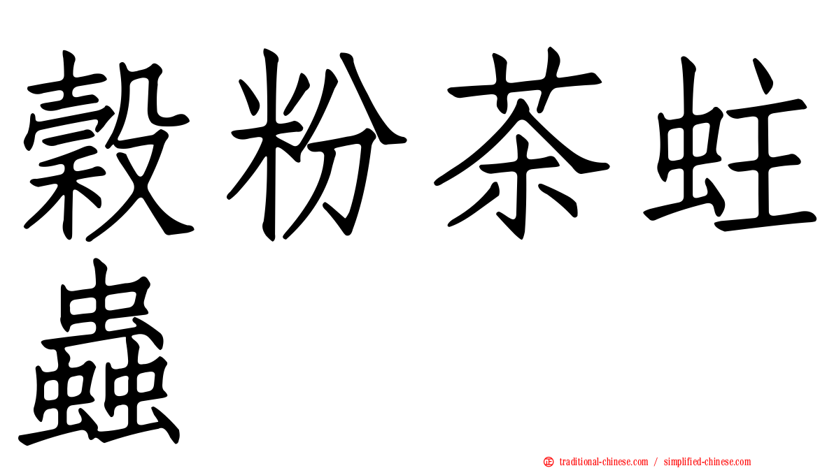 穀粉茶蛀蟲
