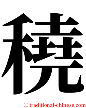 穘 serif font