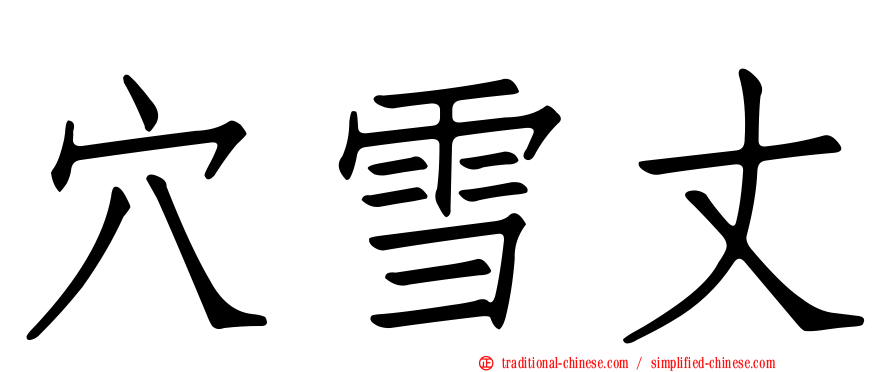 穴雪丈