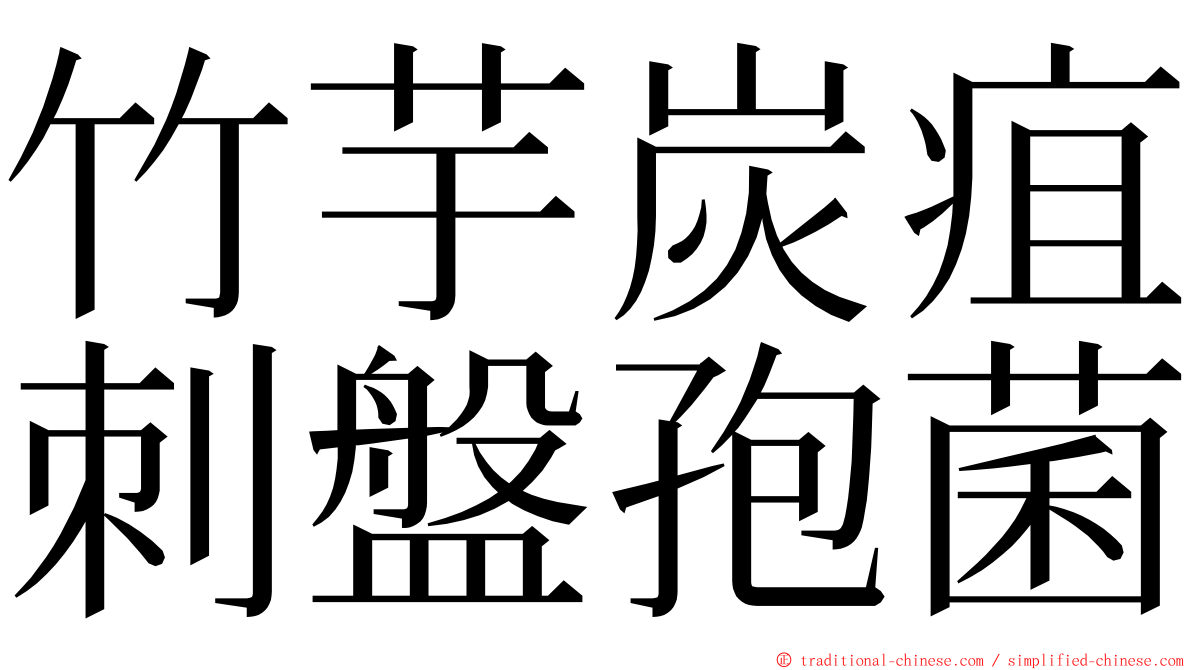 竹芋炭疽刺盤孢菌 ming font