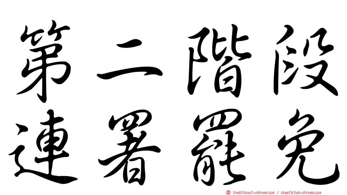 第二階段連署罷免