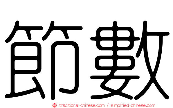 節數