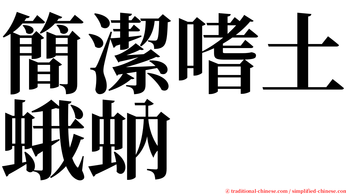 簡潔嗜土蛾蚋 serif font