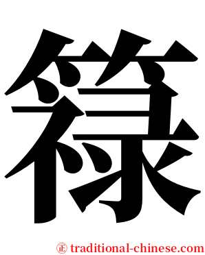 簶 serif font