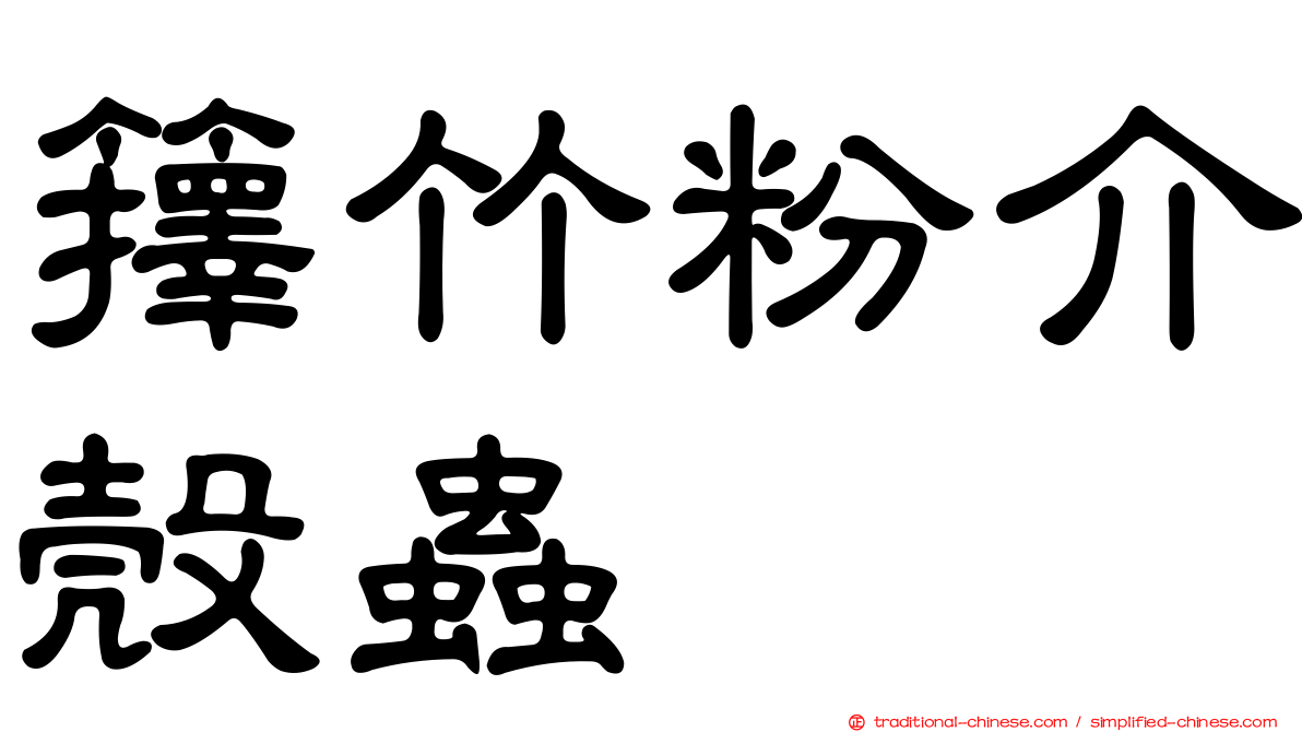 籜竹粉介殼蟲