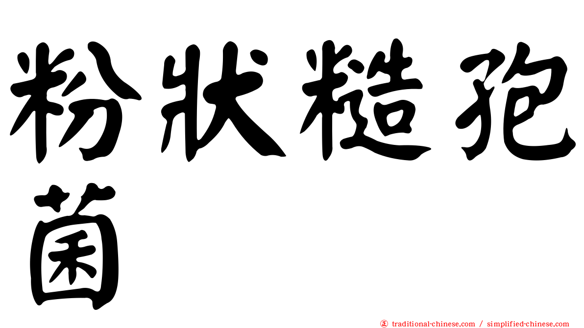 粉狀糙孢菌
