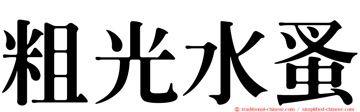 粗光水蚤