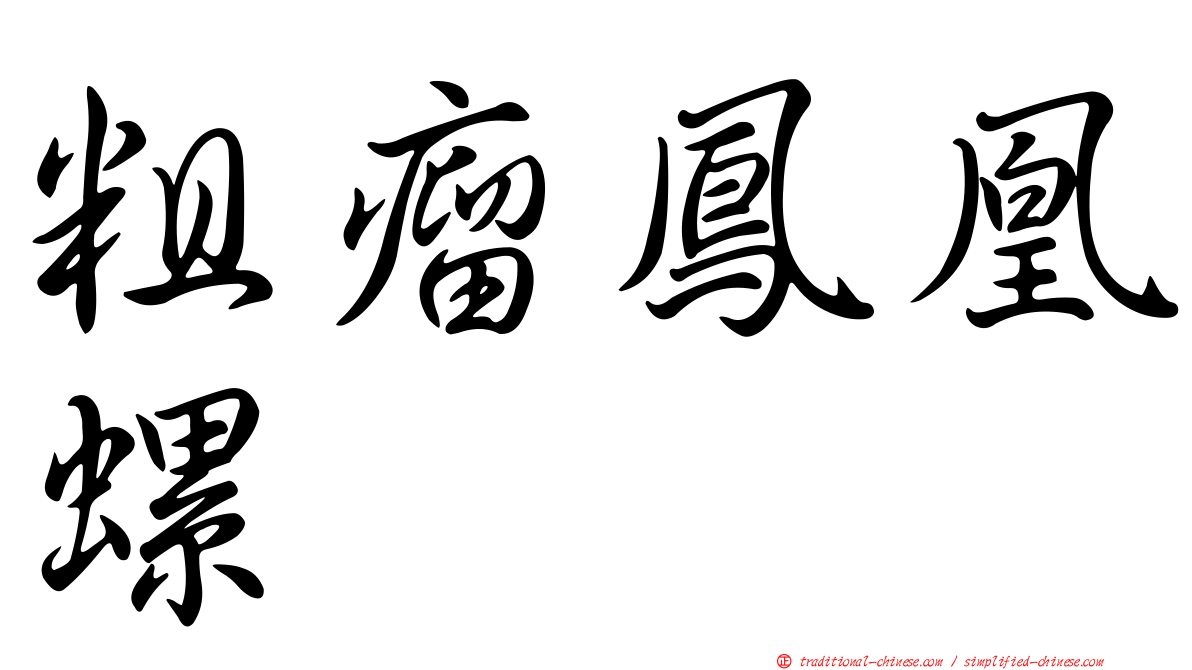 粗瘤鳳凰螺