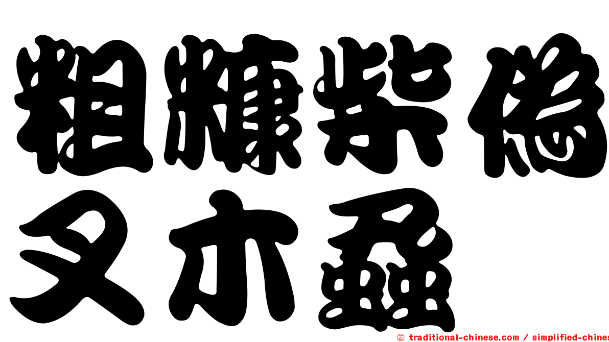 粗糠柴偽叉木蝨
