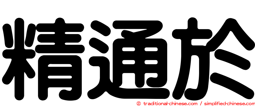 精通於