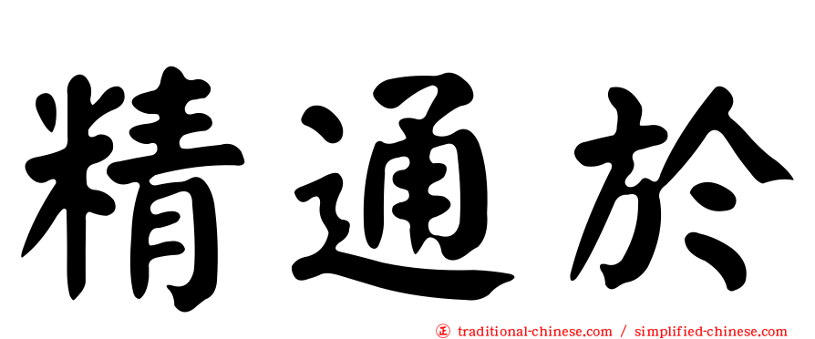 精通於