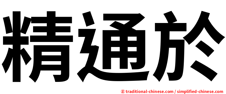 精通於