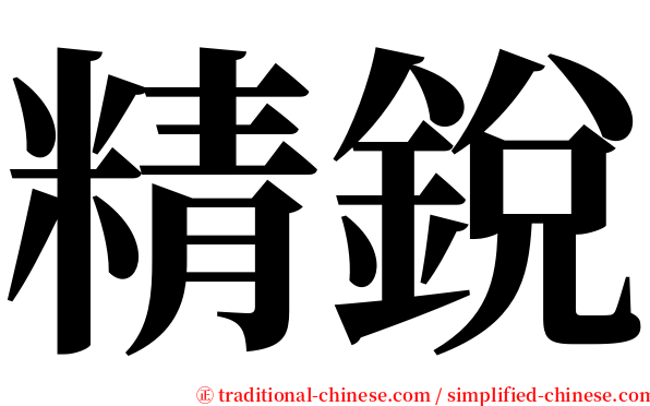 精銳 serif font