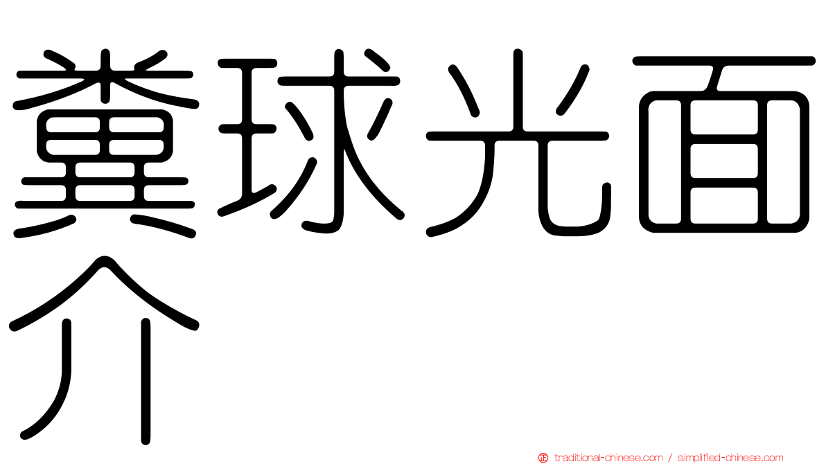 糞球光面介