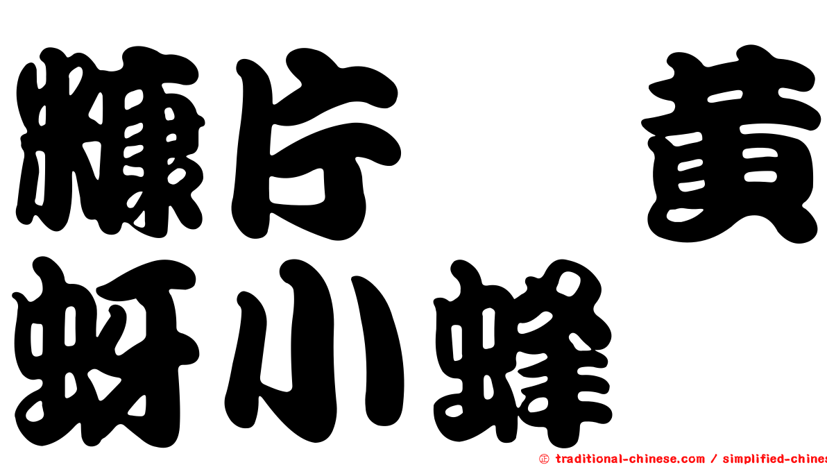 糠片蚧黃蚜小蜂
