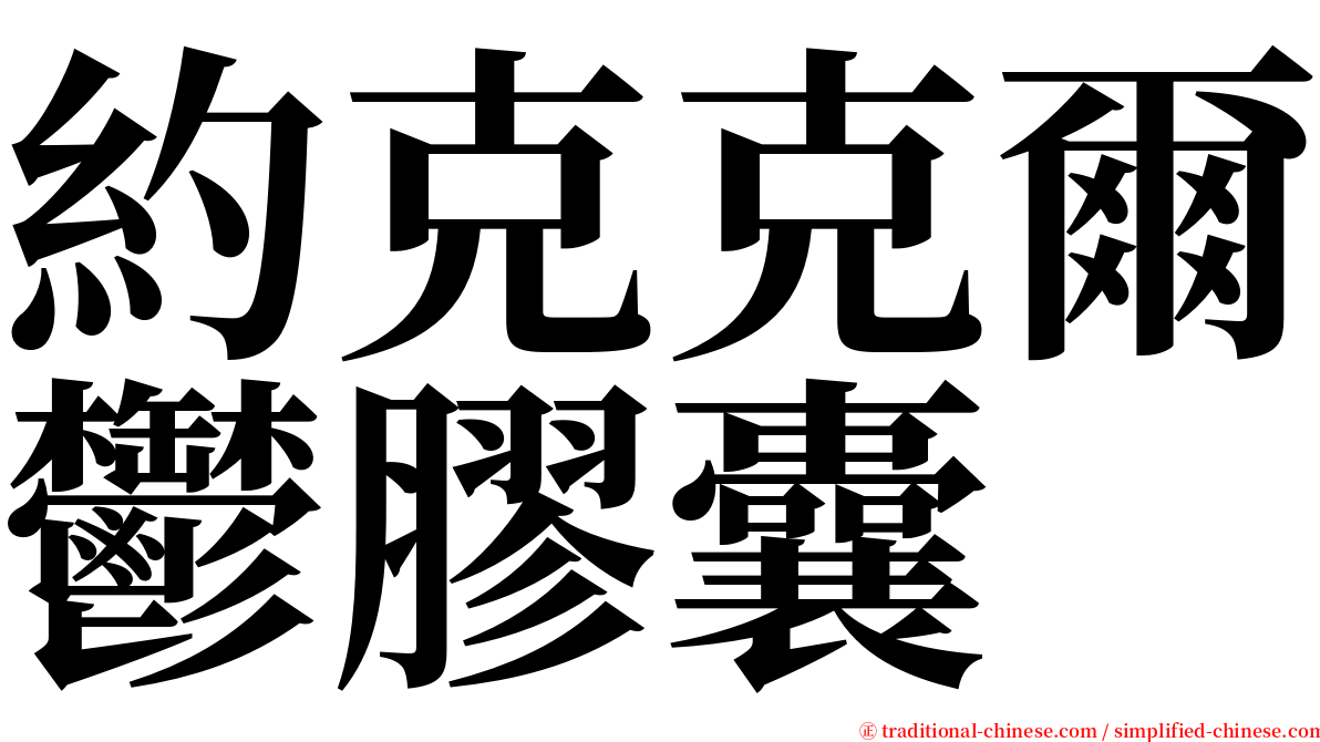 約克克爾鬱膠囊 serif font