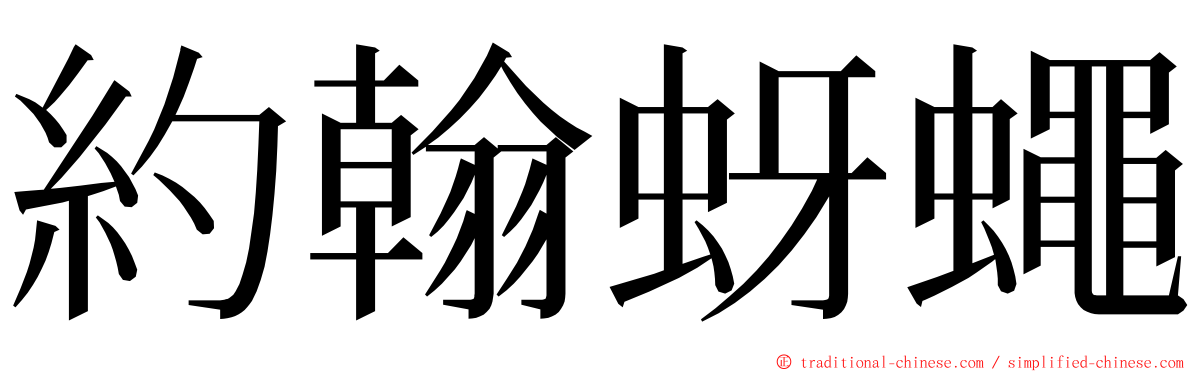 約翰蚜蠅 ming font