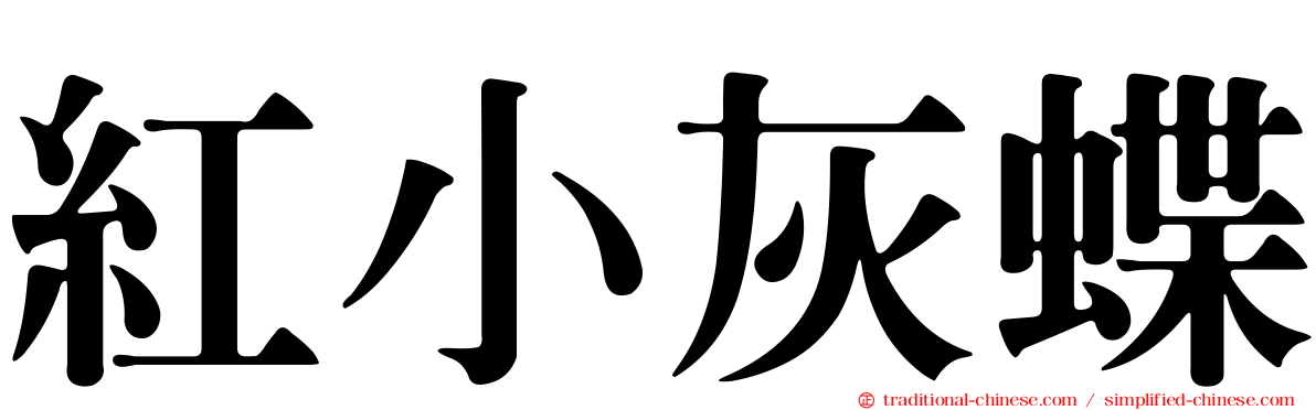 紅小灰蝶