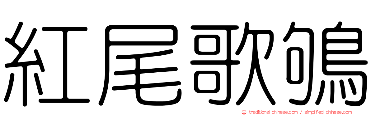 紅尾歌鴝