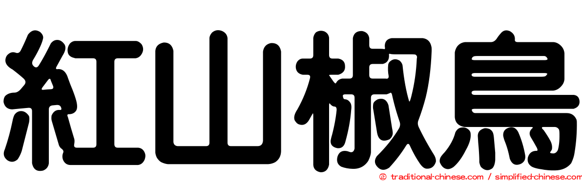 紅山椒鳥