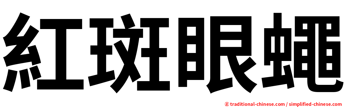 紅斑眼蠅