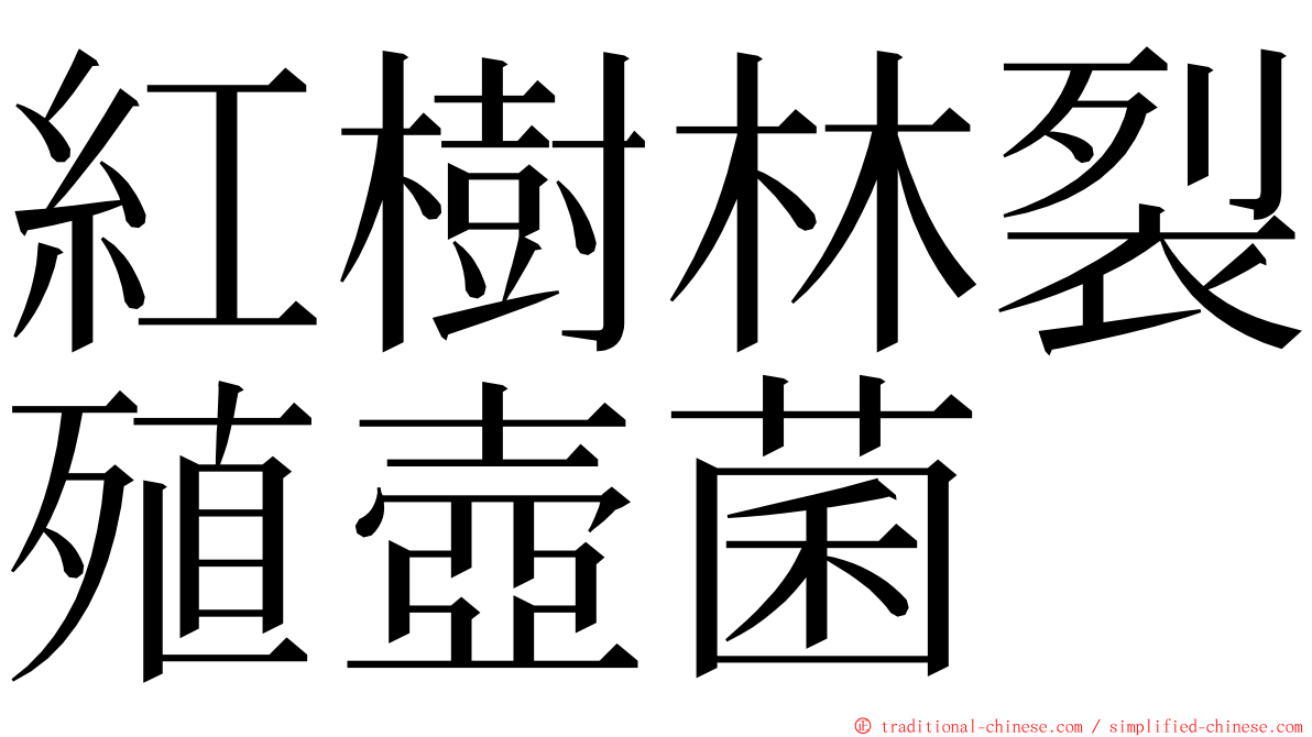 紅樹林裂殖壺菌 ming font