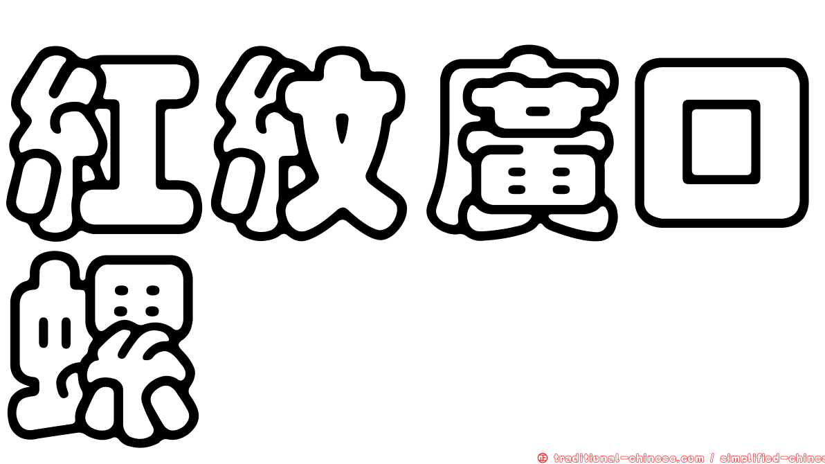 紅紋廣口螺