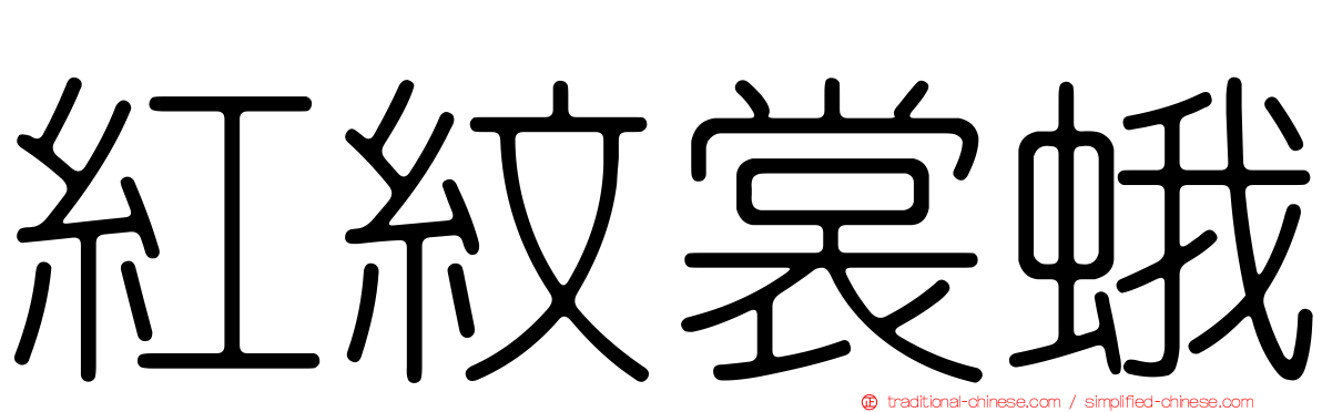 紅紋裳蛾