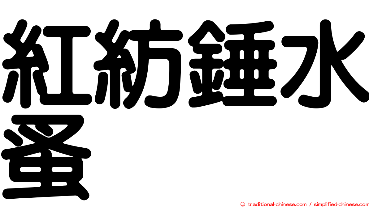 紅紡錘水蚤