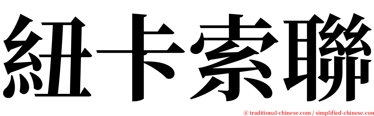 紐卡索聯 serif font